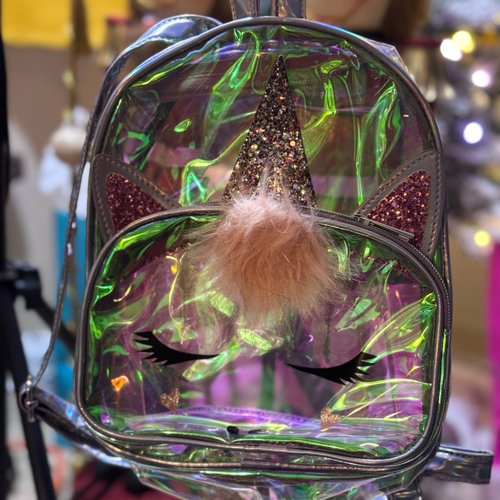 Clear Unicorn Backpack